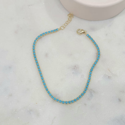 Turquoise  Tennis Bracelet