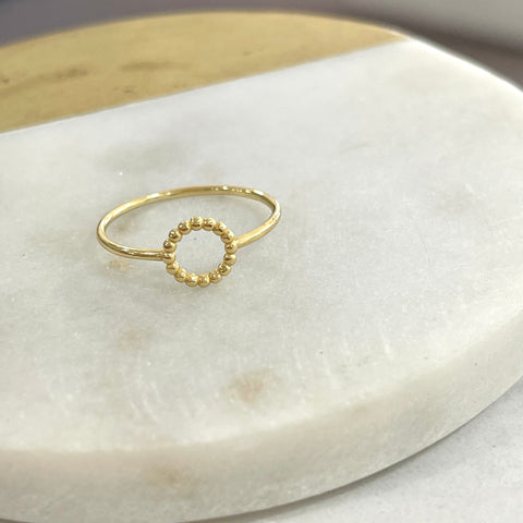 Round Textured Ring