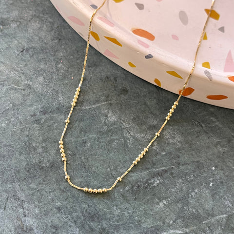 Tiny Balls Chain Necklace