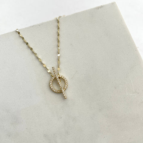 CZ Toggle Necklace
