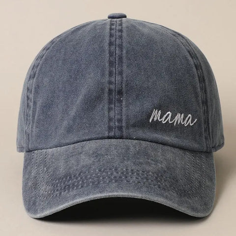 Mama Embroidered Baseball Cap (Chose Color)