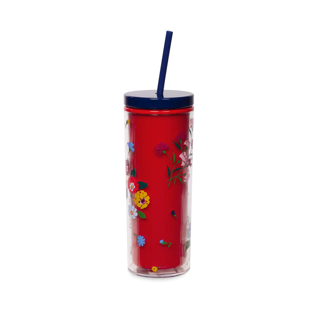 Bouquet Toss Tumbler with Straw