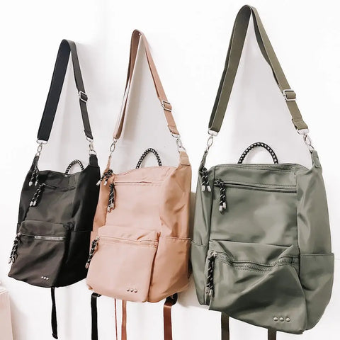 Ryanne Roped Backpack/Crossbody Bag (Choose Color)