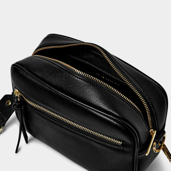 Hallie Double Strap Bag -Black