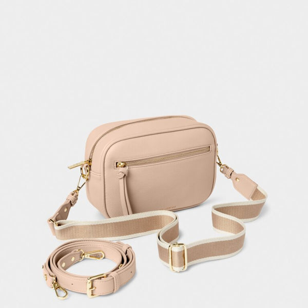 Hallie Double Strap Bag in Nude Pink