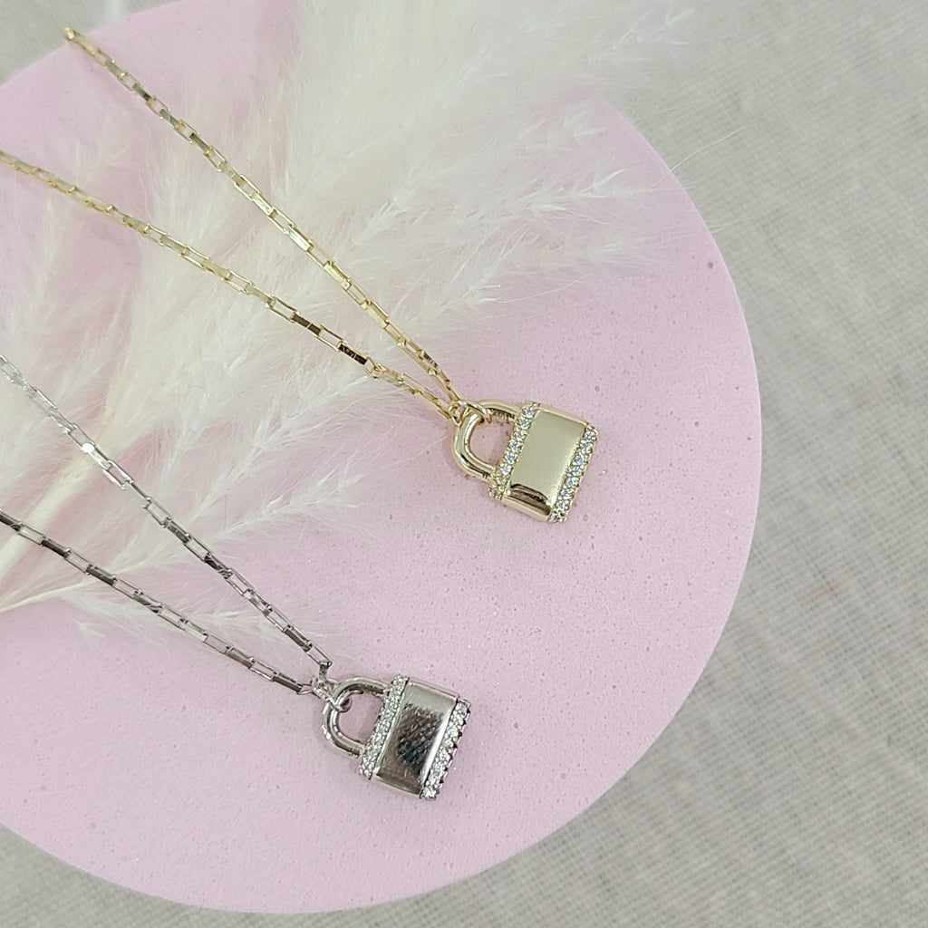 Lock Necklace (Gold, Silver)