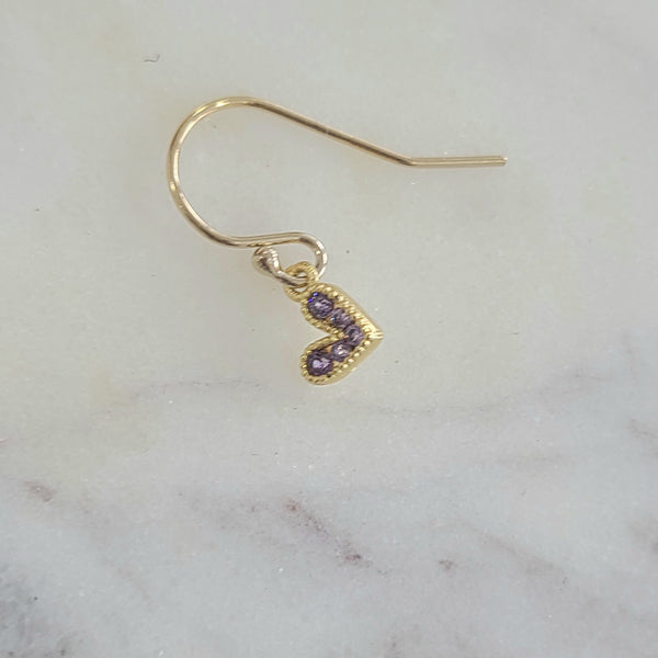 Tiny Heart Earrings (Choose Color)