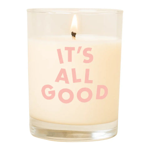 Rocks Glass Candle -It’s All Good