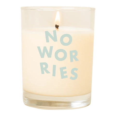 Rocks Glass Candle -No worries