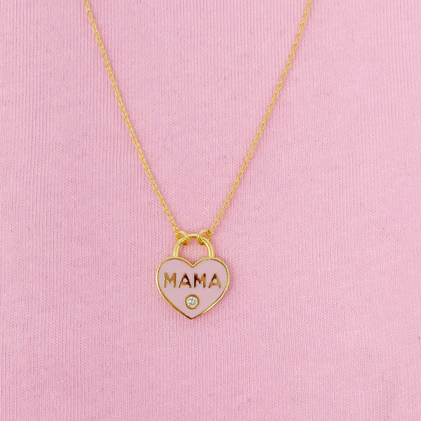 Pastel Locket Mama Necklace (Choose Color)