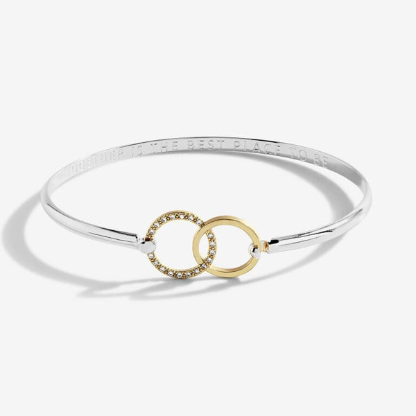 Sweet Sentiment Silver and Gold Circle Bracelet