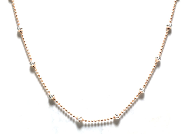 Signature Layer Beaded Chain(Gold, Silver, Rose Gold)
